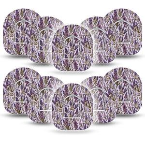 ExpressionMed Stitched Bloom Omnipod, 10-Pack Tape + 10-Pack Sticker Threaded florals Overlay Patch For Insulin Pump