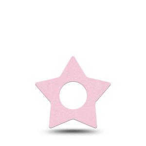 ExpressionMed Baby Pink Infusion Set Star Shape Tape, 5-Pack Tape Pantone Color, Fixing Ring Patch Continuous Glucose Monitor Design