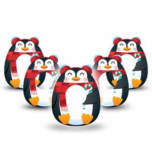 ExpressionMed Happy Penguin Freestyle Libre 2 Gumdrop Shape Tape, Abbott Lingo, 5-Pack Tape  Penguin Squishmallow-Inspired, Patch CGM Design