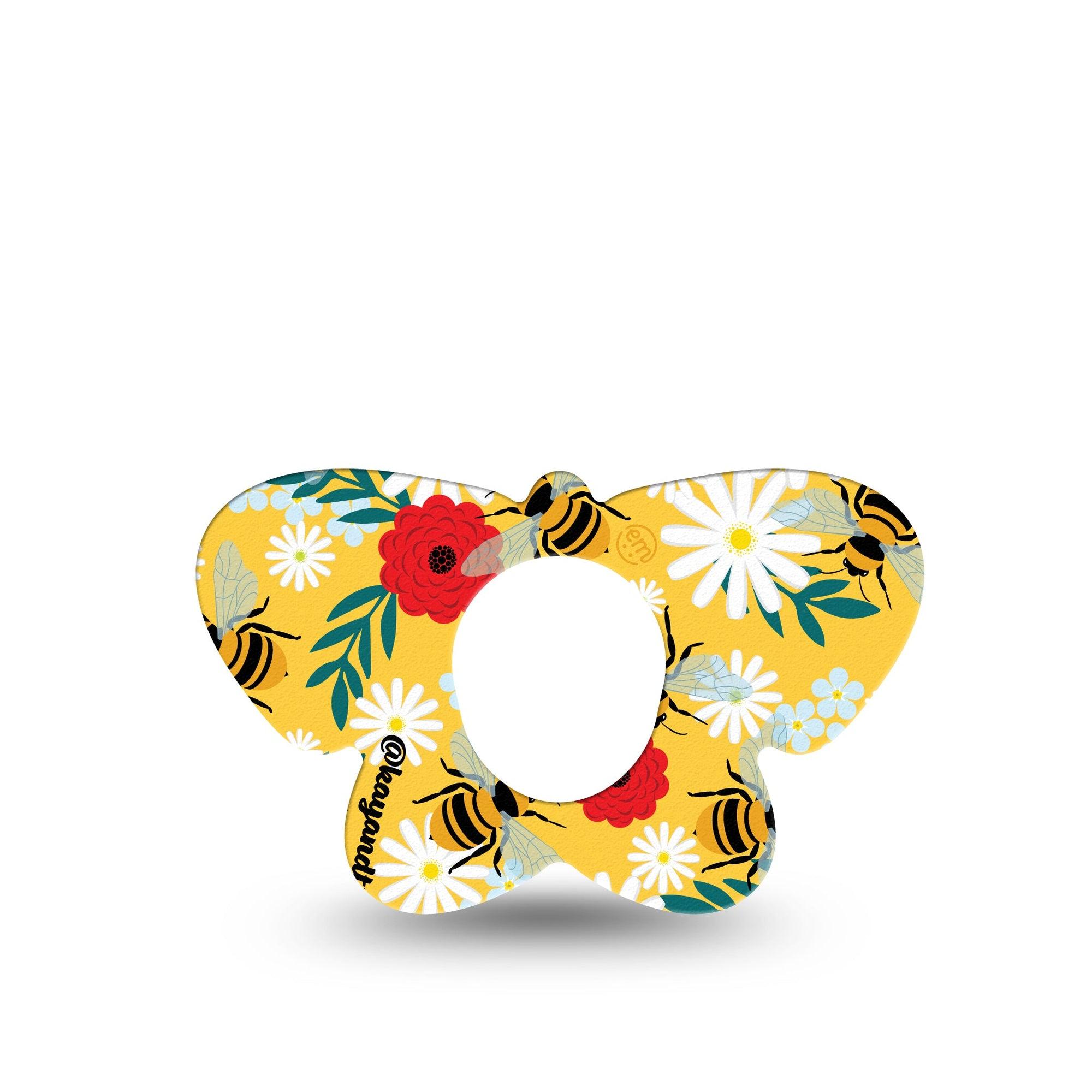 ExpressionMed Bees and Flowers Dexcom G7 and Stelo Butterfly Patch