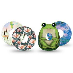 ExpressionMed Pondside Variety Pack Freestyle Libre 3 and Libre 3 Plus Tape, 4-Pack Tape Variety Disney Princesses Inspired, Adhesive Tape Continuous Glucose Monitor Design