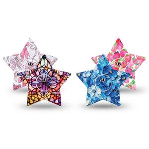 ExpressionMed Bright Freestyle Libre 3 and Libre 3 Plus Star, tape and sticker  lively color palette Overlay Tape for CGM