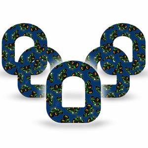 ExpressionMed Tractors Omnipod Tape, 5-Pack Tape Green Tractors, Adhesive Patch Pump Design