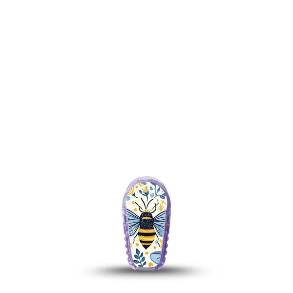 ExpressionMed Busy Bees Dexcom G6 Sticker, Single Sticker Delicate bees flowers Decorative Adhesive Tape for CGM