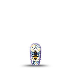 ExpressionMed Busy Bees Dexcom G6 Sticker, Single Sticker Delicate bees flowers Decorative Adhesive Tape for CGM