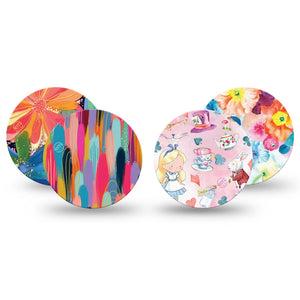 ExpressionMed Soft-Tone Freestyle Libre 3 and Libre 3 Plus OverPatch, 4-Pack Tape soft aesthetic design Plaster for CGM