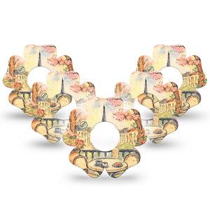 ExpressionMed Café Terrace Infusion Flower, 10-Pack Paris cafe Fixing Ring Patch For Pump