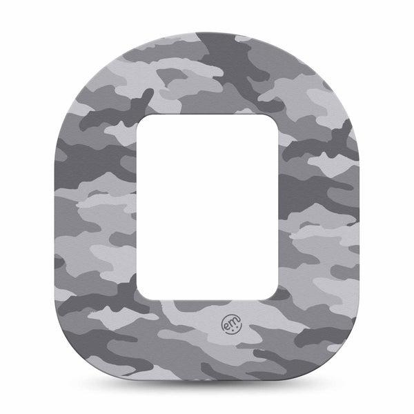 ExpressionMed Gray Camo Tandem Mobi Single Tape Grayscale camo pattern Pump Patch Design