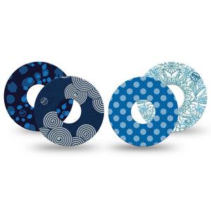 ExpressionMed Barbie Splash Variety Pack Freestyle Libre 3 and Libre 3 Plus Tape, 4-Pack Tape Variety Mandala and Circles, Adhesive Tape Continuous Glucose Monitor Design