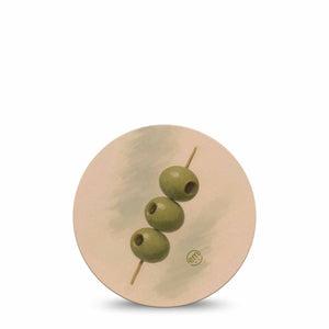 ExpressionMed Olives Freestyle Libre, Libre 2 Plus, and Abbott Lingo OverPatch, Single Tape Olive art Fixing Ring Tape for Continuous Glucose Monitor