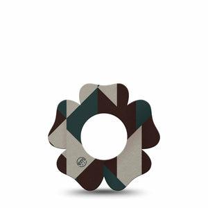ExpressionMed Timberline  Freestyle Libre, Libre 2 Plus, and Abbott Lingo Flower, Single Tape Abstract forest inspired Decorative Adhesive Tape for CGM