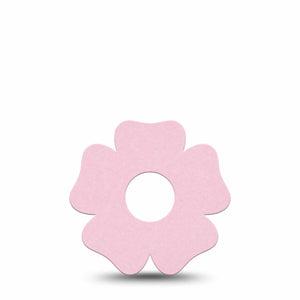 ExpressionMed Baby Pink Freestyle Libre 3 and Libre 3 Plus Flower Shape Tape, Single Tape Light Cute Pink, Overlay Tape CGM Design