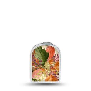ExpressionMed Autumn Leaves Omnipod Surface Center Sticker Single Sticker Colorful Leaves Vinyl Decoration Pump Design
