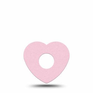 ExpressionMed Baby Pink Freestyle Libre 3 and Libre 3 Plus Heart Shape Tape, Single Tape Pantone Color, Patch CGM Design