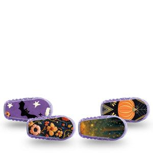 ExpressionMed Halloween Forest Dexcom G6 Sticker, 4-Pack Sticker playful halloween nature art Adhesive Tape for CGM