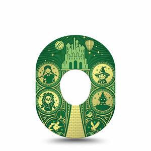 ExpressionMed Dorothy and Friends Dexcom G7 Tape, Dexcom Stelo Glucose Biosensor System, Single Tape Dorothy Gale Friends, Overlay Tape CGM Design