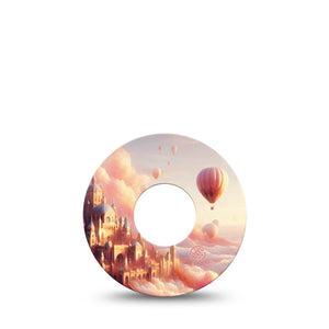 ExpressionMed Dreamy Skies Infusion Set Tape, 5-Pack Tape Whimsical Sky Kingdom, Overlay Patch Continuous Glucose Monitor Design