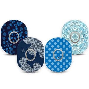 ExpressionMed Barbie Splash Variety Pack Dexcom G7 Tape, Dexcom Stelo Glucose Biosensor System, 4-Pack Tape and 4-Pack Stickers Variety Mandala and Circles, Overlay Tape CGM Design