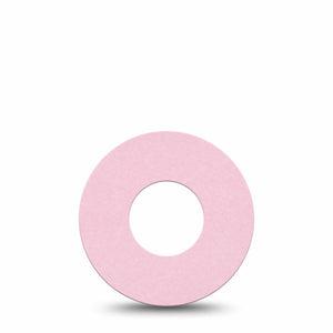 ExpressionMed Baby Pink Freestyle Libre and Libre 2 Plus Tape, Abbott Lingo, Single Tape Solid Pink Shade, Fixing Ring Tape Continuous Glucose Monitor Design