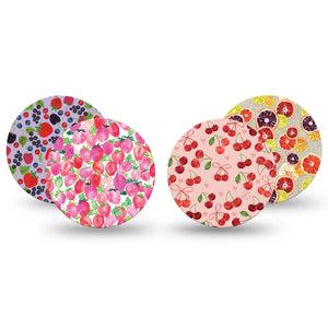 ExpressionMed Berrylicious Variety Pack Dexcom G7 Overpatch, Dexcom Stelo Glucose Biosensor System, 4-Pack Tape Variety Summer Fruit Inspired, Overlay Tape CGM Design