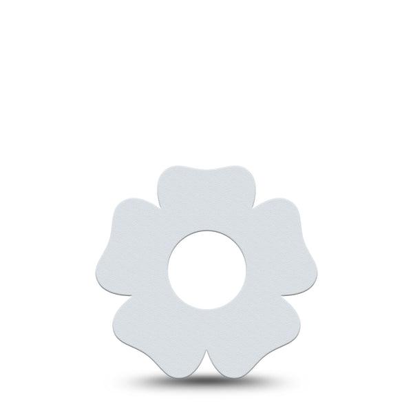 ExpressionMed White Infusion Set Flower Shape Tape 5-Pack Tape Minimalist Style, Plaster Continuous Glucose Monitor Design