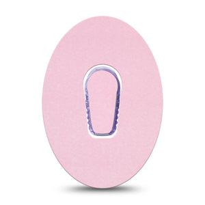 ExpressionMed Baby Pink Dexcom G6 Sticker and Tape,  Solid Shade Of Pink, Vinyl Sticker and Tape Design CGM Design