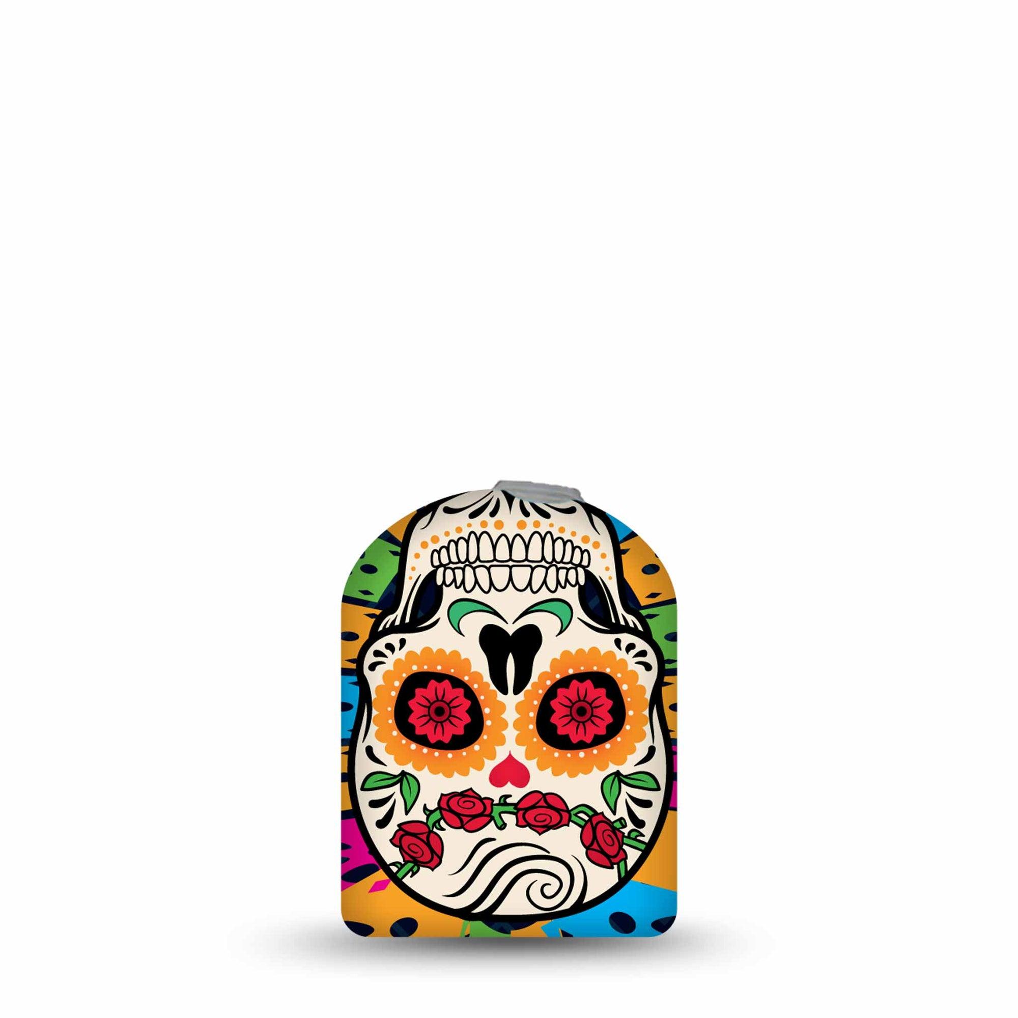 ExpressionMed Dia De los Muertos Pod Full Wrap Sticker Pod Full Wrap Sticker Single Sticker Day of the Dead Candyskull Vinyl Graphics Pump design