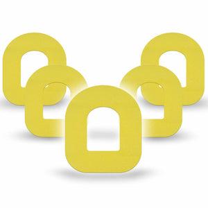 ExpressionMed Butter Yellow Omnipod Tape, 5-Pack Tape Solid Shade Of Pink, Adhesive Patch Pump Design