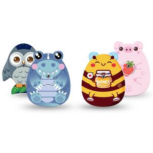 ExpressionMed Critter Crew Variety Pack Freestyle Libre 3 and Libre 3 Plus Sticker and Tape  Cuddly Animals And Insects Inspired, Vinyl Sticker and Tape Pairing CGM Design