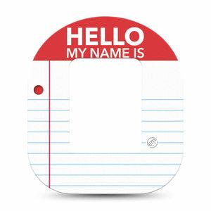 ExpressionMed Name Tag Tandem Mobi Tape, Single Tape Type One Awareness, Adhesive Tape CGM Design