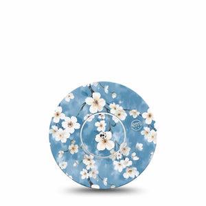 ExpressionMed Cherry Blossom Freestyle Libre and Libre 2 Plus Tape, Abbott Lingo, Single Tape and Single Sticker Elegant Cherry Blossom Tree, Fixing Ring Tape Continuous Glucose Monitor Design