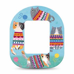 ExpressionMed Sweater Cats Tandem Mobi Tape Single Tape Stylish Kittens Adhesive Tape Pump Design