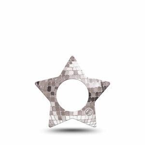 ExpressionMed Mirror Ball Freestyle Libre, Libre 2 Plus, and Abbott Lingo Star, Single Tape Party disco ball Decorative Patch for CGM