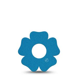 ExpressionMed Teal Infusion Set Flower Shape Tape, 5-Pack Tape Basic Color, Plaster Continuous Glucose Monitor Design