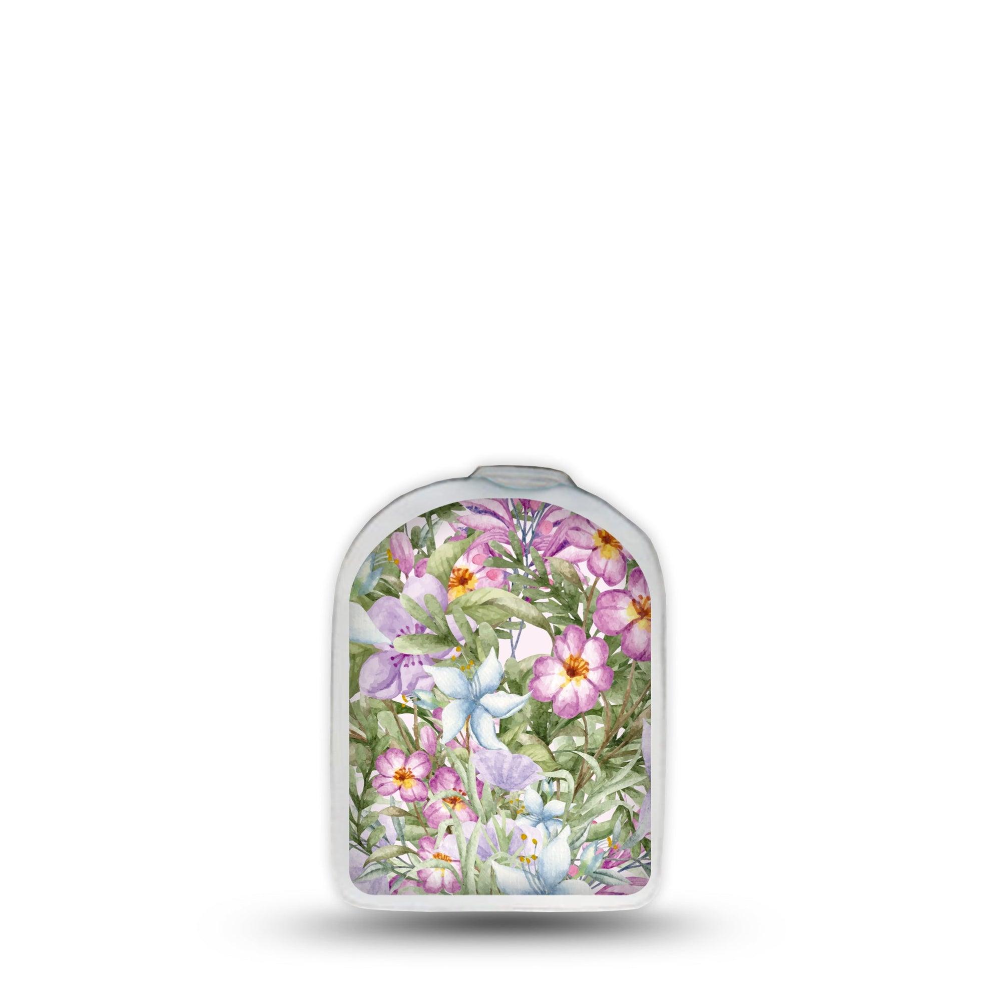 ExpressionMed Thriving Blossoms Omnipod Surface Center Sticker Single Sticker Floral Bouquet Inspired Vinyl Decoration Pump Design