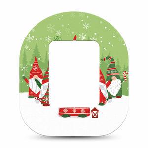 ExpressionMed Holiday Gnomies Tandem Mobi Tape Single Tape Holiday Cheer Gnomes, Adhesive Patch Pump Design