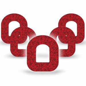 ExpressionMed Roses Omnipod, 5-Pack classic tattoo roses Sensor Cover For Pump