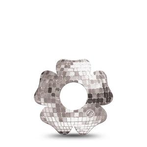ExpressionMed Mirror Ball Infusion Flower, 5-Pack Disco ball inspired Best Covers For Insulin Pump