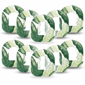 ExpressionMed Palm Leaf Omnipod, 10-Pack Large plant leaves Sensor Decoration For Insulin Pump