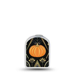 ExpressionMed Art Deco Halloween Omnipod Surface Center Sticker, Single Sticker Only Geometric Halloween Style, Vinyl Decoration Pump Design