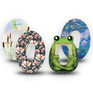 ExpressionMed Pondside Variety Pack Dexcom G6 Tape, 4-Pack Tape Variety Kids Fairy Tale Story Inspired, Plaster Continuous Glucose Monitor Design