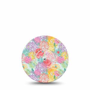ExpressionMed Spring Flowers Freestyle Libre, Libre 2 Plus, and Abbott Lingo, Single Tape and Single Sticker Spring bouquet Overlay Patch for CGM
