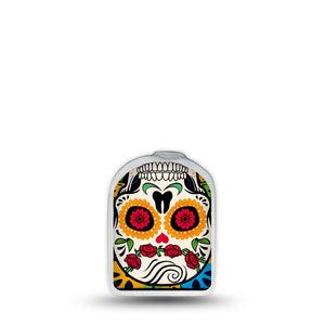 ExpressionMed Dia De Los Muertos Omnipod Surface Center Sticker Single Sticker Cultural Celebration Vinyl Decoration Pump Design