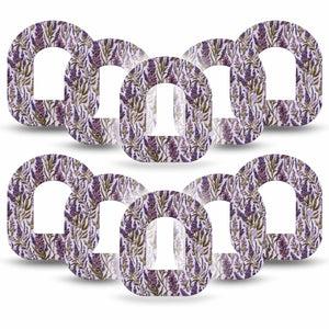ExpressionMed Stitched Bloom Omnipod, 10-Pack Lavender stitch Sensor Decoration For Insulin Pump
