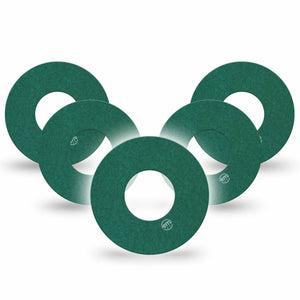 ExpressionMed Forest Green Freestyle Libre and Libre 2 Plus Tape, Abbott Lingo, 5-Pack Tape Pantone 7727U, Fixing Ring Tape Continuous Glucose Monitor Design