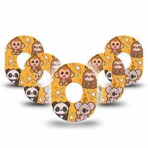 ExpressionMed Ice Cream Buddies Dexcom G7 Tape, Dexcom Stelo Glucose Biosensor System, 5-Pack Tape Ice Cream Sprinkles, Overlay Tape CGM Design