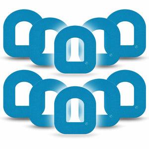 ExpressionMed Teal Omnipod Tape, 10-Pack Tape Color Sample Inspired, Adhesive Patch Pump Design