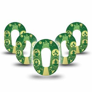 ExpressionMed Dorothy and Friends Dexcom G6 Mini Tape, 5-Pack Tape Dorothy Gale Friends, Adhesive Tape CGM Design