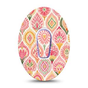 ExpressionMed Blush Dexcom G6, Single Tape and Single Sticker soft neutral pink Sensor Cover for Continuous Glucose Monitor
