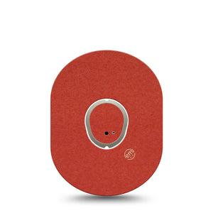 ExpressionMed Cherry Red Dexcom G7 Tape, Dexcom Stelo Glucose Biosensor System, Single Tape and Single Sticker Basic Color, Overlay Tape CGM Design